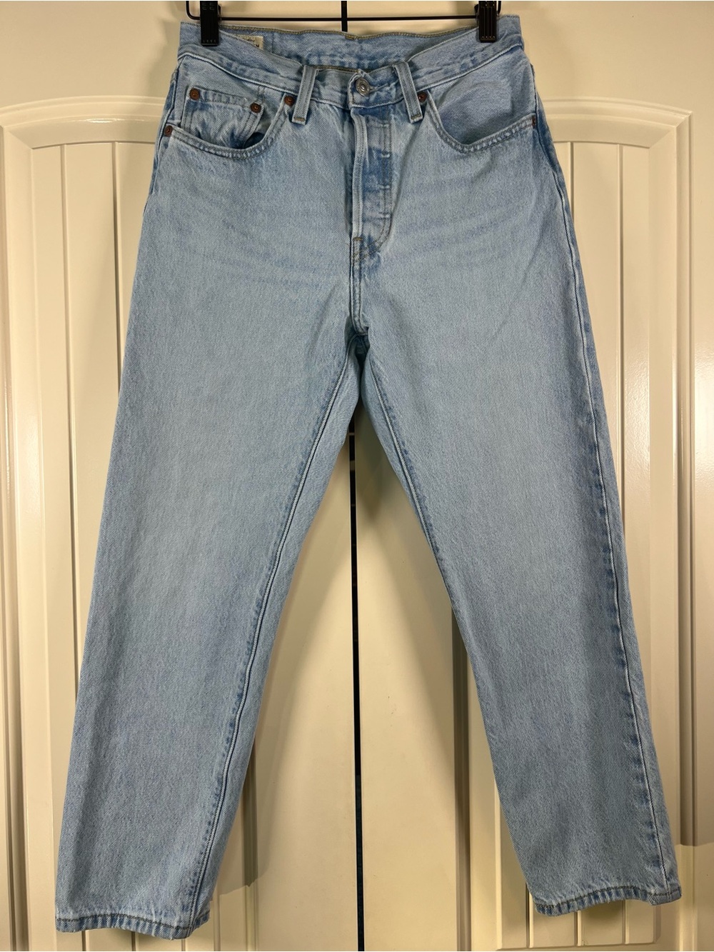 Levi's Premium 501 Big E Light Wash Straight Leg Jeans SIZE 26x26